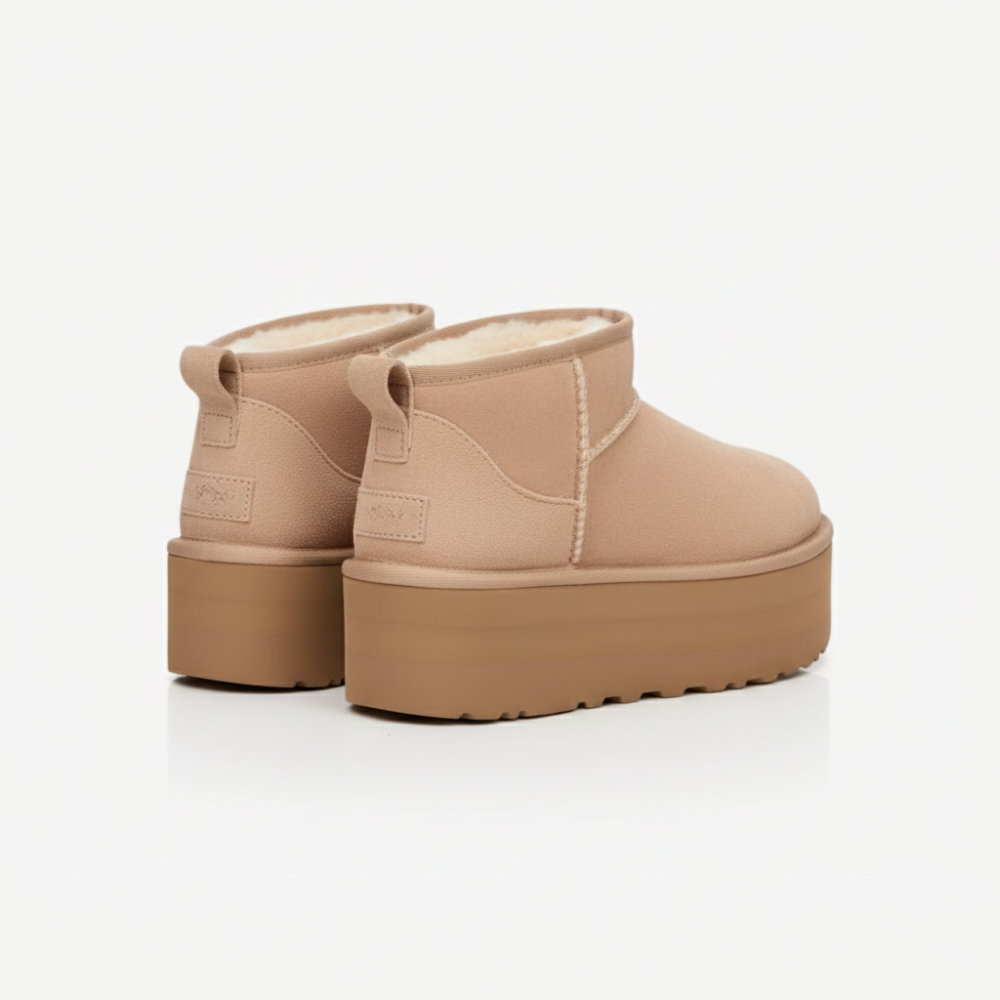 Mini Platform Ankle Boot Sydney® - Beige