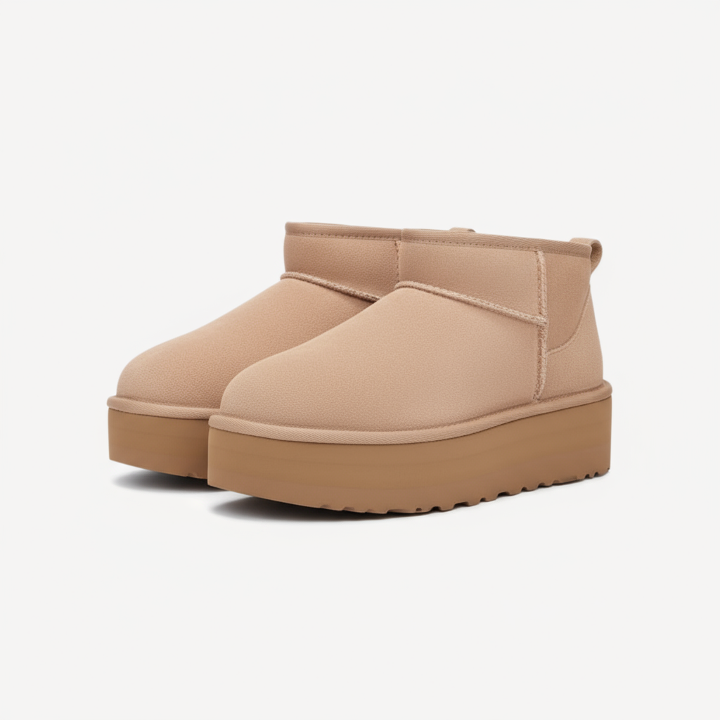 Mini Platform Ankle Boot Sydney® - Beige