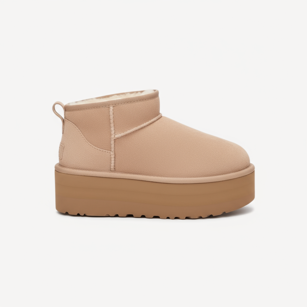 Mini Platform Ankle Boot Sydney® - Beige